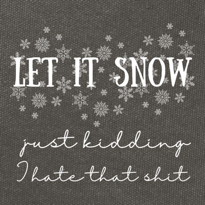 Funny Adult Let It Snow Just Ding Vulgar Sarcastic Cool Gift Cotton Canvas Backpack