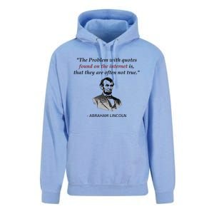 Funny Abraham Lincoln History Teacher Internet Quotes Unisex Surf Hoodie