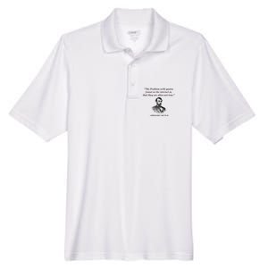 Funny Abraham Lincoln History Teacher Internet Quotes Men's Origin Performance Pique Polo