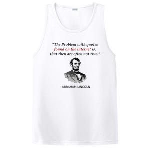 Funny Abraham Lincoln History Teacher Internet Quotes PosiCharge Competitor Tank