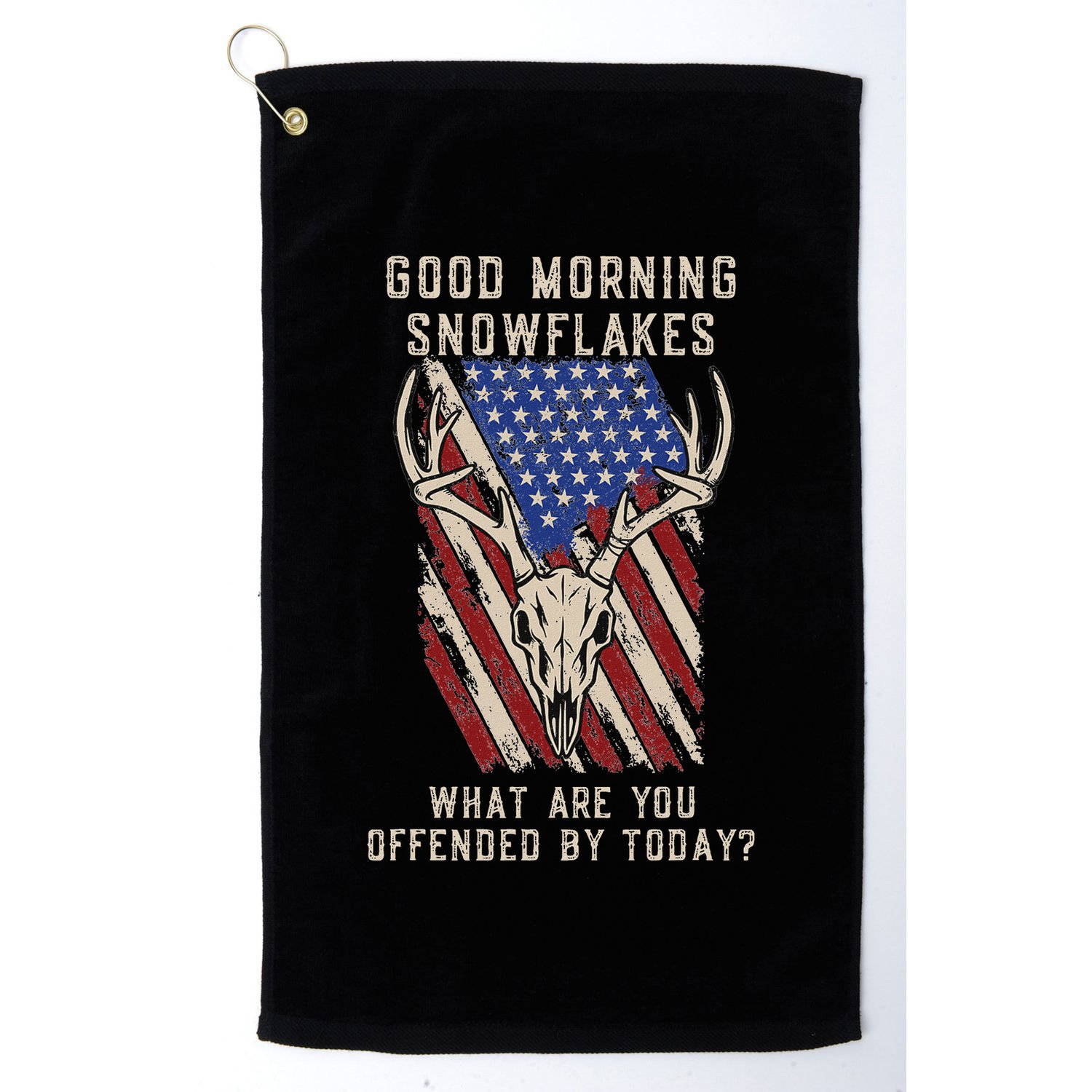 Funny Anti Liberal Anti Woke Conservative Golf Towel