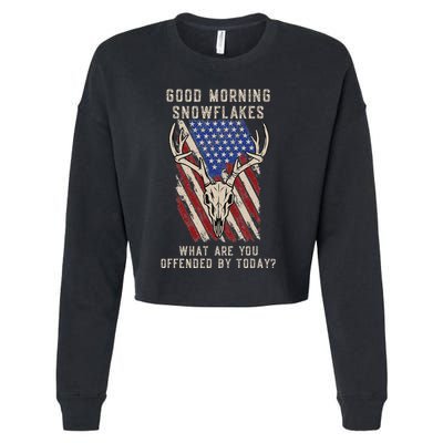 Funny Anti Liberal Anti Woke Conservative Cropped Pullover Crew