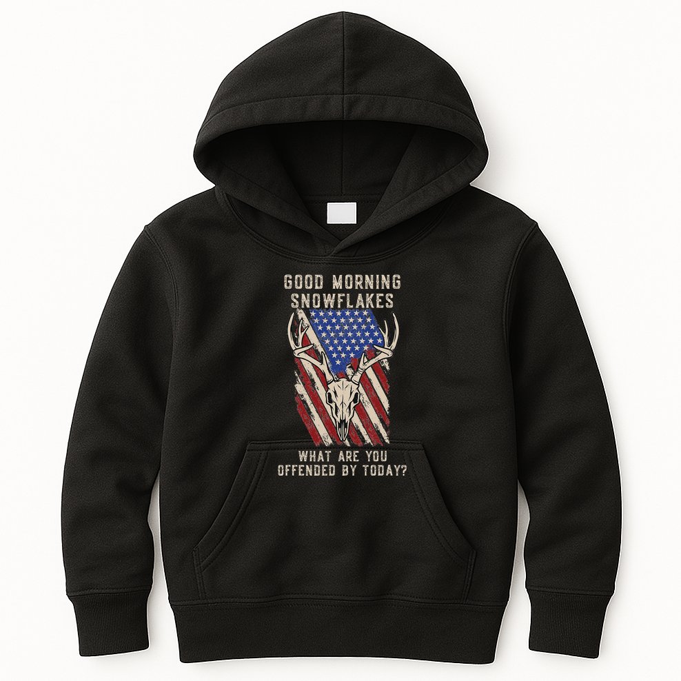 Funny Anti Liberal Anti Woke Conservative Kids Hoodie
