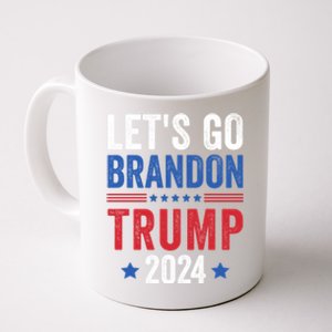 Funny Anti Liberal Us Flag LetS Go Brandon Trump 2024 Coffee Mug