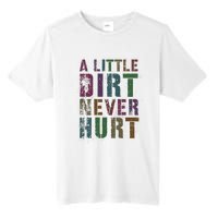 Funny A Little Dirt Never Hurt Gardening Bike Tall Fusion ChromaSoft Performance T-Shirt