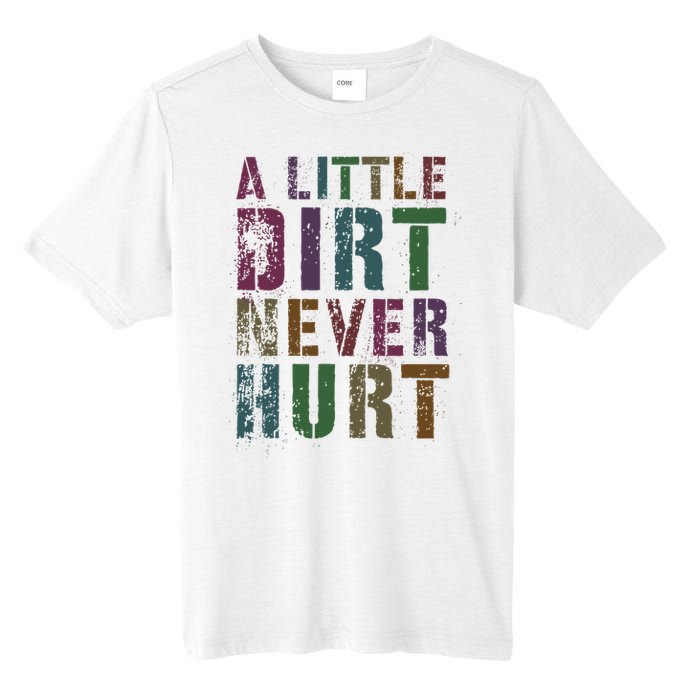 Funny A Little Dirt Never Hurt Gardening Bike Tall Fusion ChromaSoft Performance T-Shirt