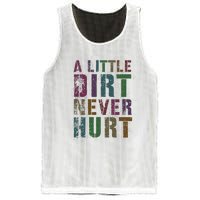 Funny A Little Dirt Never Hurt Gardening Bike Mesh Reversible Basketball Jersey Tank