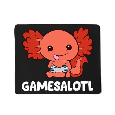 Funny Axolotl Lover Gamesalotl Gaming Axolotl Mousepad