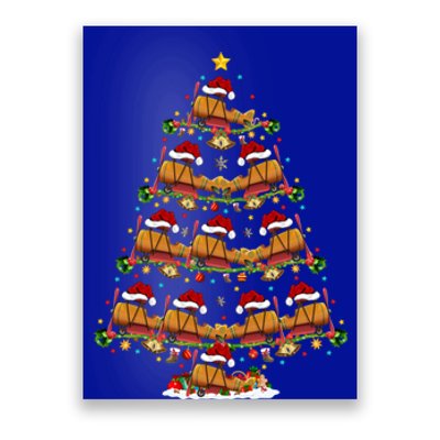 Funny Airplane Lover Matching Santa Airplane Christmas Tree Gift Poster