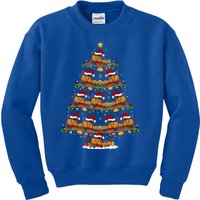 Funny Airplane Lover Matching Santa Airplane Christmas Tree Gift Kids Sweatshirt