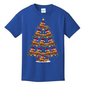 Funny Airplane Lover Matching Santa Airplane Christmas Tree Gift Kids T-Shirt