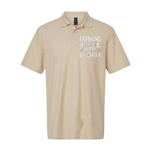 Freaking Awesome Like My Daughter Funny Fathers Mothers Day Softstyle Adult Sport Polo