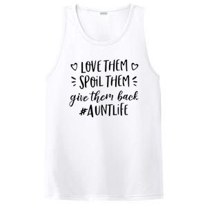 Funny Aunt Life Love Them Spoil Them Give Them Back Auntie PosiCharge Competitor Tank