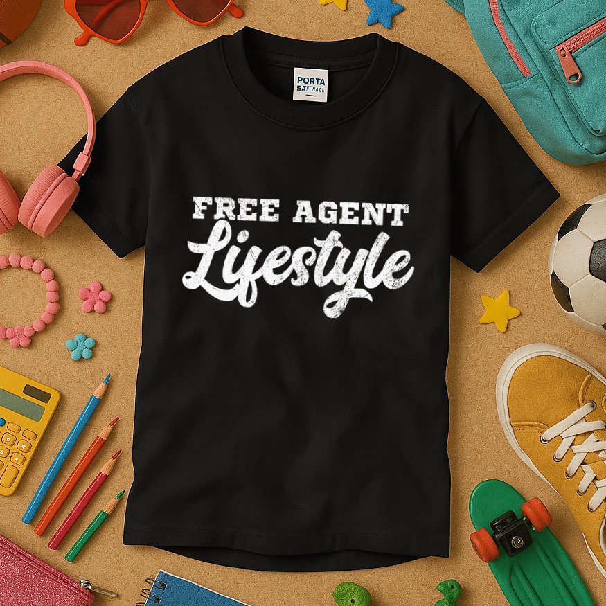 Free Agent Lifestyle  Coach Gang Wear Kids T-Shirt