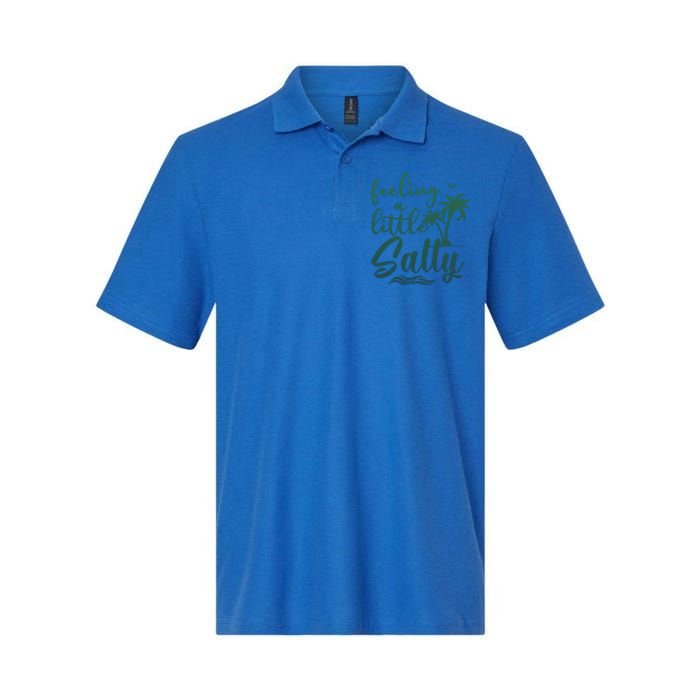 Feeling A Little Salty Summer Vibes Beach Vacay Summertime Gift Softstyle Adult Sport Polo