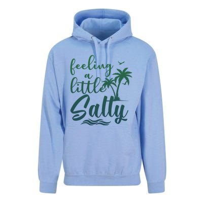 Feeling A Little Salty Summer Vibes Beach Vacay Summertime Gift Unisex Surf Hoodie