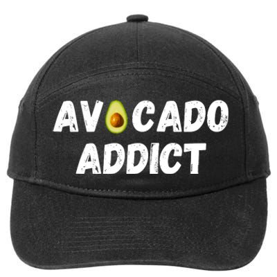 Funny Avocado Lover, Cute Avocado Addict, Guacamole Lover 7-Panel Snapback Hat