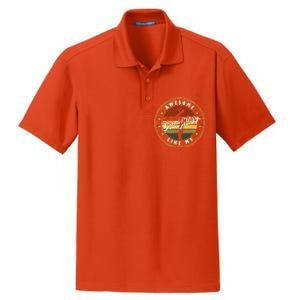 Funny Awesome Like My Daughter Funny FatherS Day Daughter Dry Zone Grid Polo