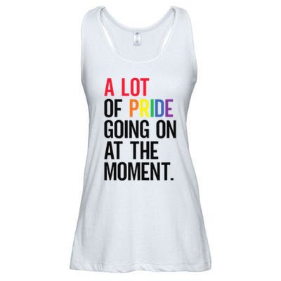 Funny A Lot Of Pride Going On At Moment Ladies Essential Flowy Tank