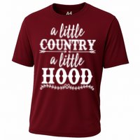 Funny A Little Country A Little Hood Cooling Performance Crew T-Shirt