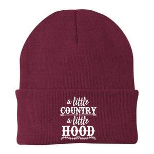 Funny A Little Country A Little Hood Knit Cap Winter Beanie