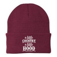 Funny A Little Country A Little Hood Knit Cap Winter Beanie