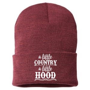 Funny A Little Country A Little Hood Sustainable Knit Beanie