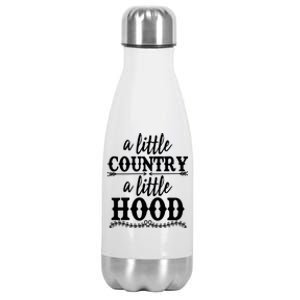 Funny A Little Country A Little Hood Stainless Steel Insulated Water Bottle