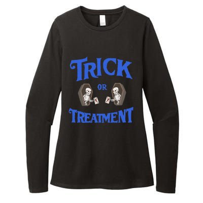 Funny Assisted Living Senior Care Trick Or Treatment Womens CVC Long Sleeve Shirt