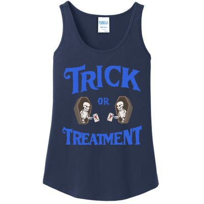 Funny Assisted Living Senior Care Trick Or Treatment Ladies Essential Tank