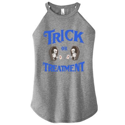 Funny Assisted Living Senior Care Trick Or Treatment Women’s Perfect Tri Rocker Tank