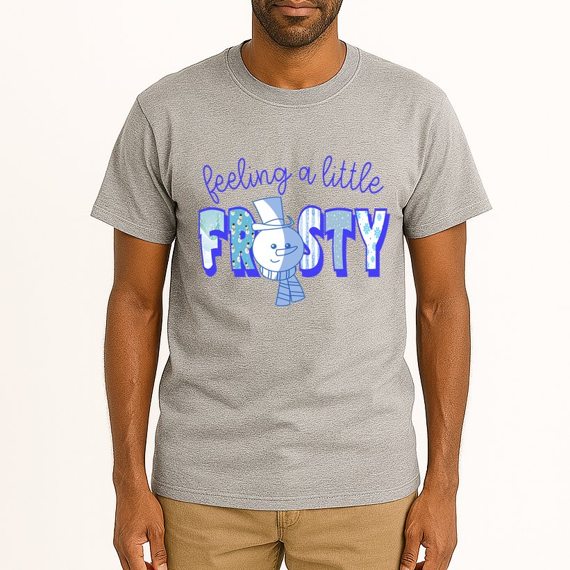 Feeling A Little Frosty Snowman Winter Tall T-Shirt