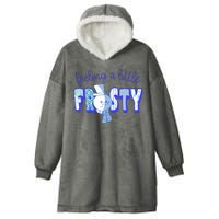 Feeling A Little Frosty Snowman Winter Hooded Wearable Blanket