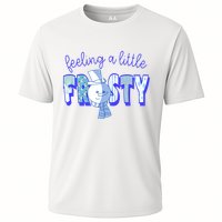 Feeling A Little Frosty Snowman Winter Cooling Performance Crew T-Shirt