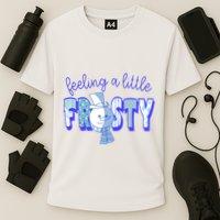 Feeling A Little Frosty Snowman Winter Cooling Performance Crew T-Shirt