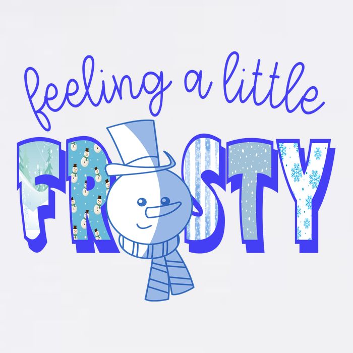 Feeling A Little Frosty Snowman Winter Sustainable Bucket Hat