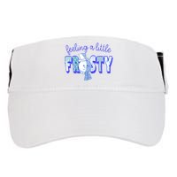 Feeling A Little Frosty Snowman Winter Adult Drive Performance Visor