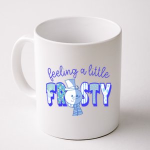 Feeling A Little Frosty Snowman Winter Coffee Mug