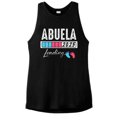 Funny Abuela Loading 2025 Baby Gender Reveal Ladies PosiCharge Tri-Blend Wicking Tank