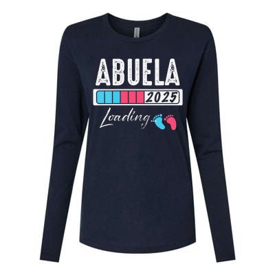 Funny Abuela Loading 2025 Baby Gender Reveal Womens Cotton Relaxed Long Sleeve T-Shirt