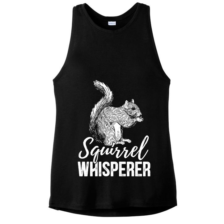 Forest Animal Lover Squirrel Whisperer Gift Idea Squirrel Cute Gift Ladies PosiCharge Tri-Blend Wicking Tank