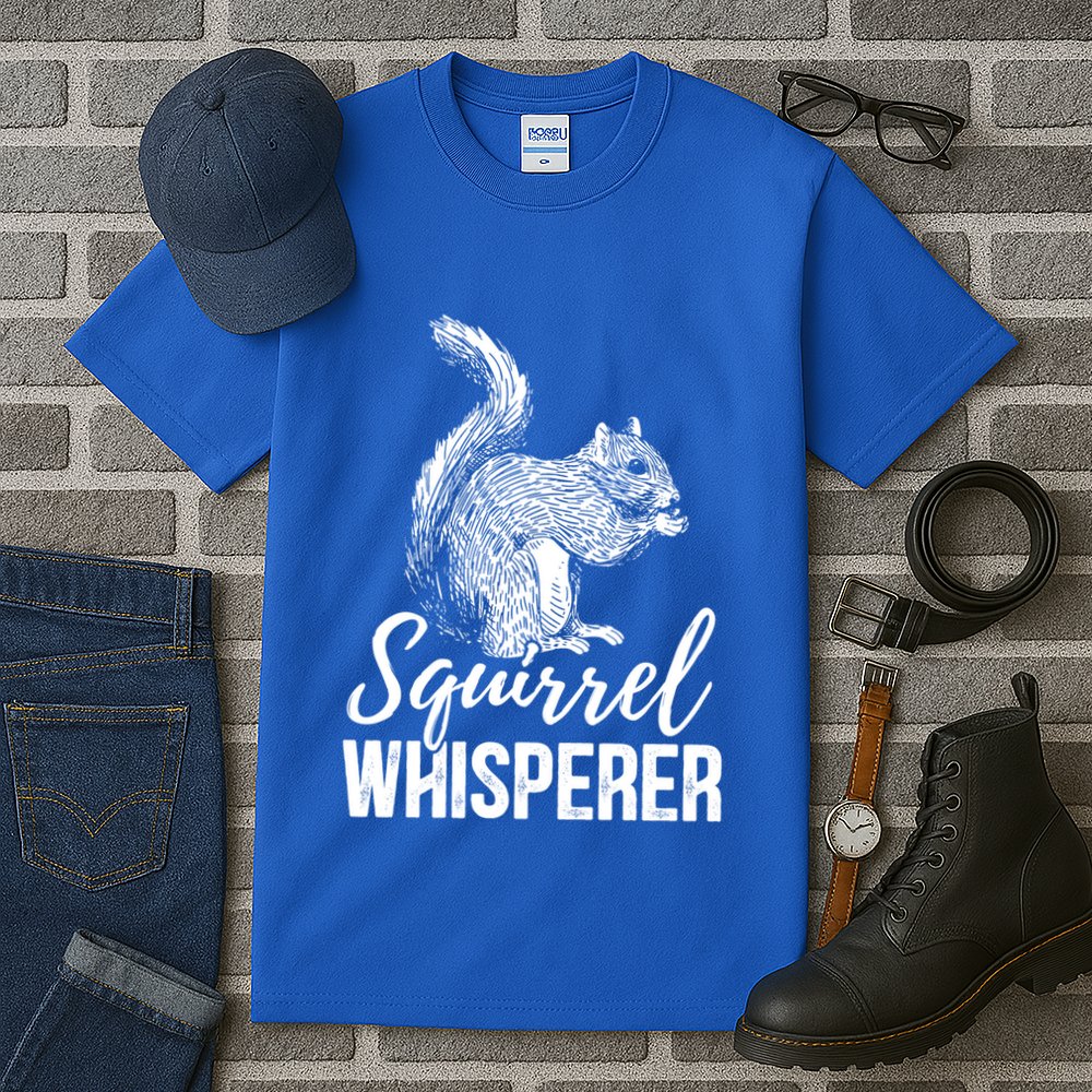 Forest Animal Lover Squirrel Whisperer Gift Idea Squirrel Cute Gift Tall T-Shirt