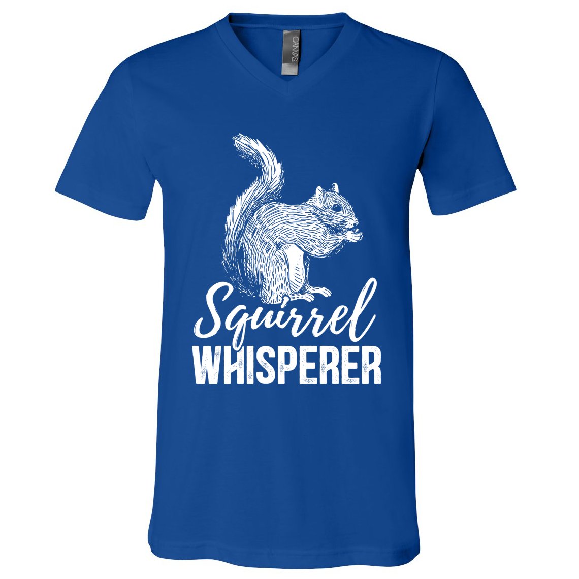 Forest Animal Lover Squirrel Whisperer Gift Idea Squirrel Cute Gift V-Neck T-Shirt