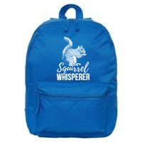 Forest Animal Lover Squirrel Whisperer Gift Idea Squirrel Cute Gift 16 in Basic Backpack