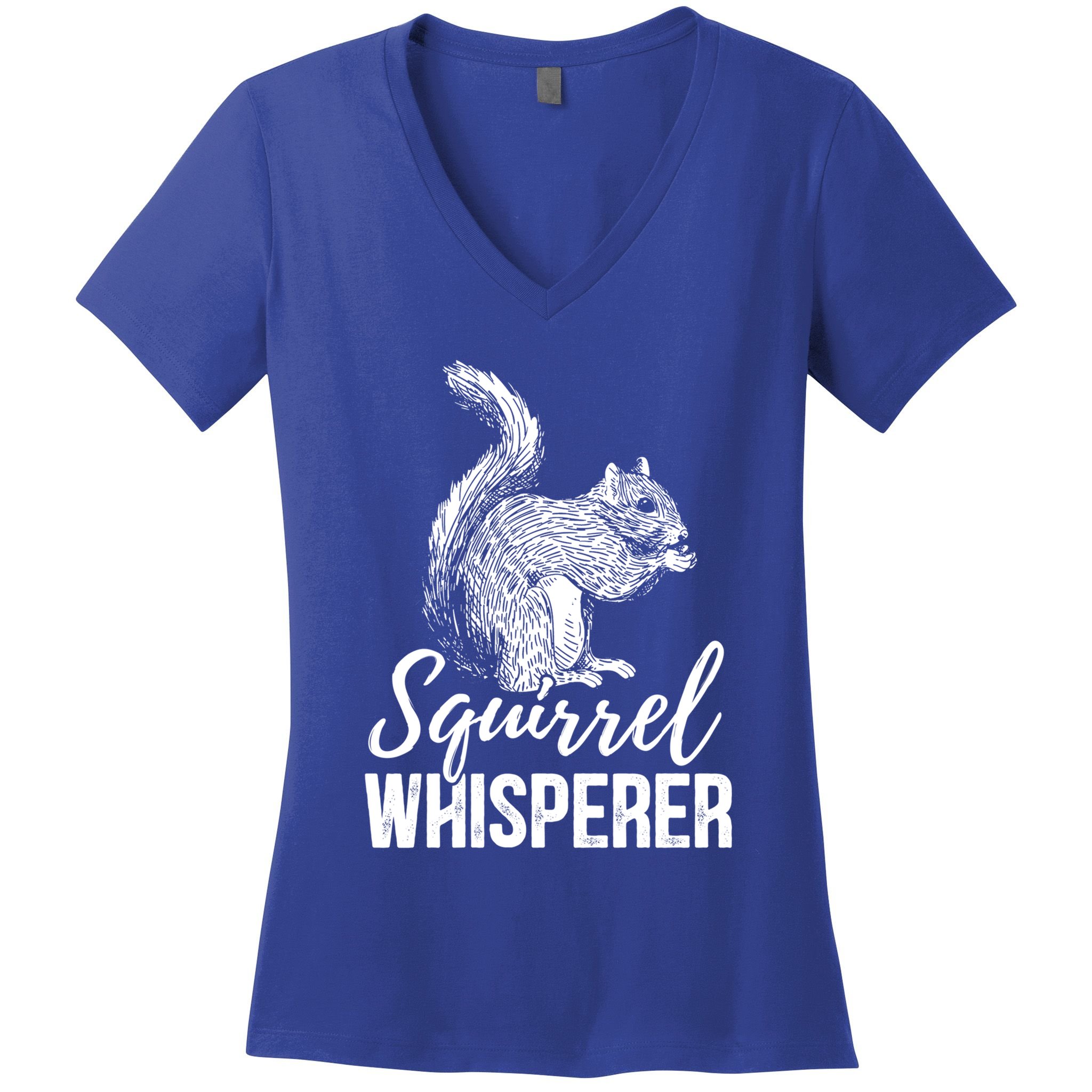 Forest Animal Lover Squirrel Whisperer Gift Idea Squirrel Cute Gift Women's V-Neck T-Shirt