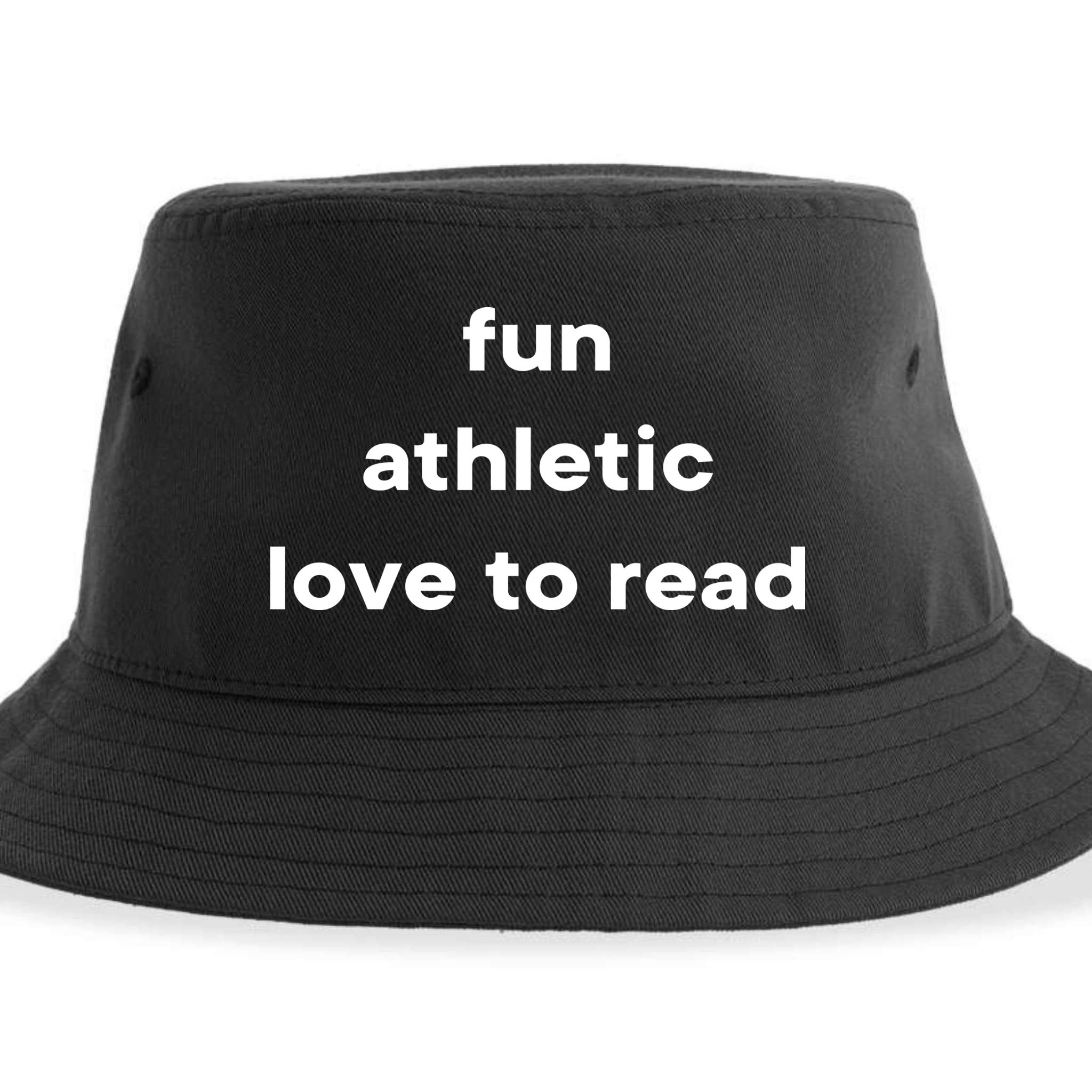 Fun Athletic Love To Read Sustainable Bucket Hat