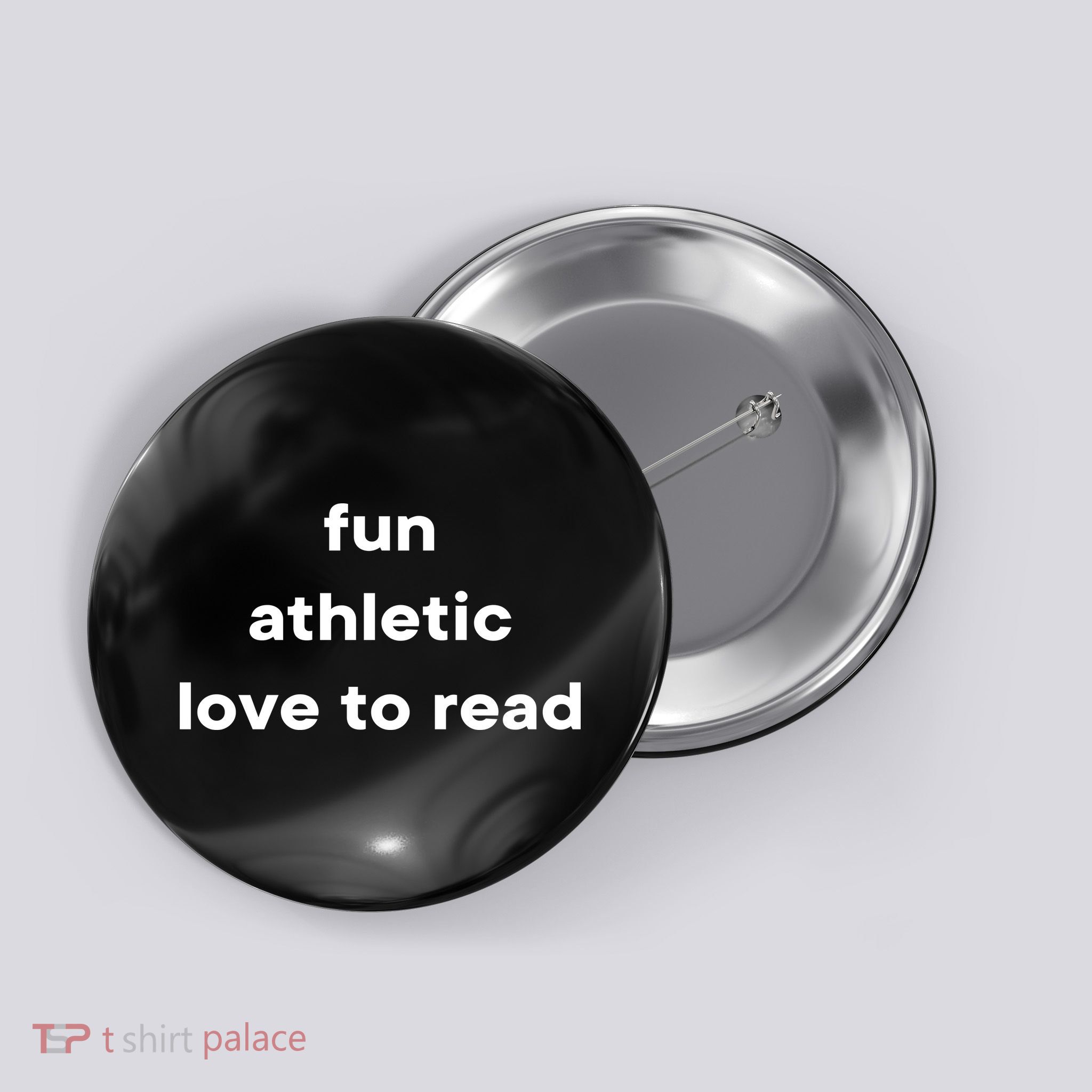 Fun Athletic Love To Read Button