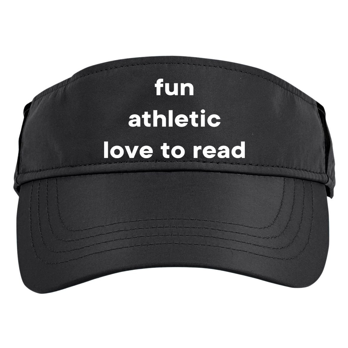 Fun Athletic Love To Read Adult Drive Performance Visor