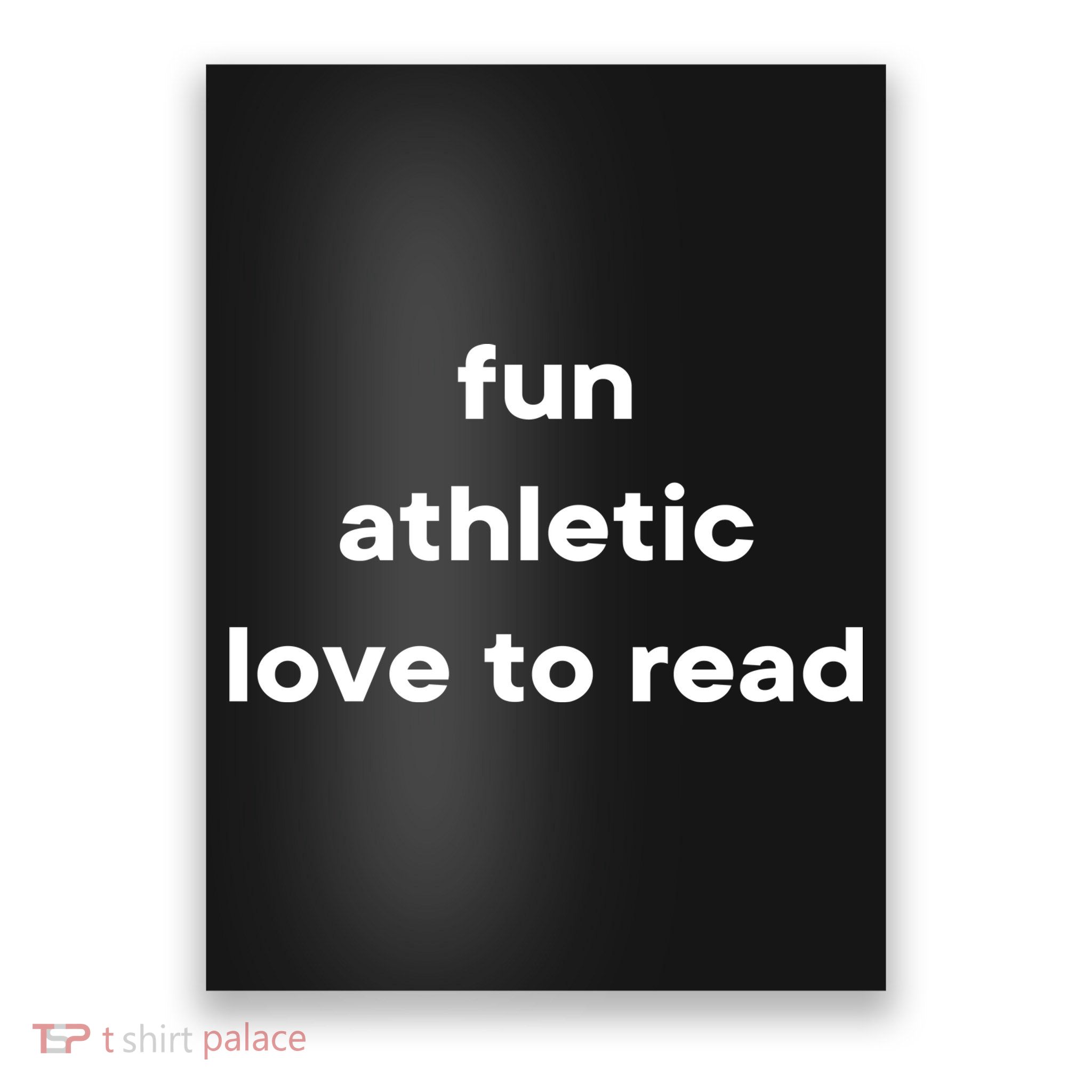 Fun Athletic Love To Read Poster