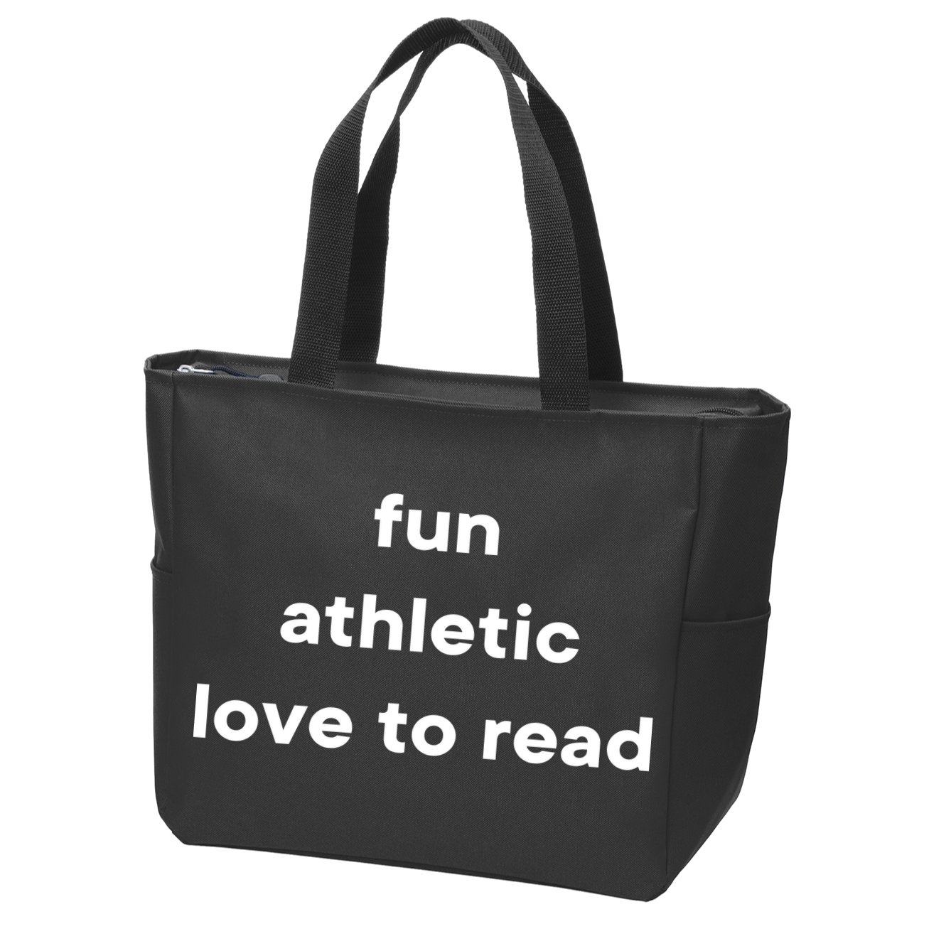 Fun Athletic Love To Read Zip Tote Bag